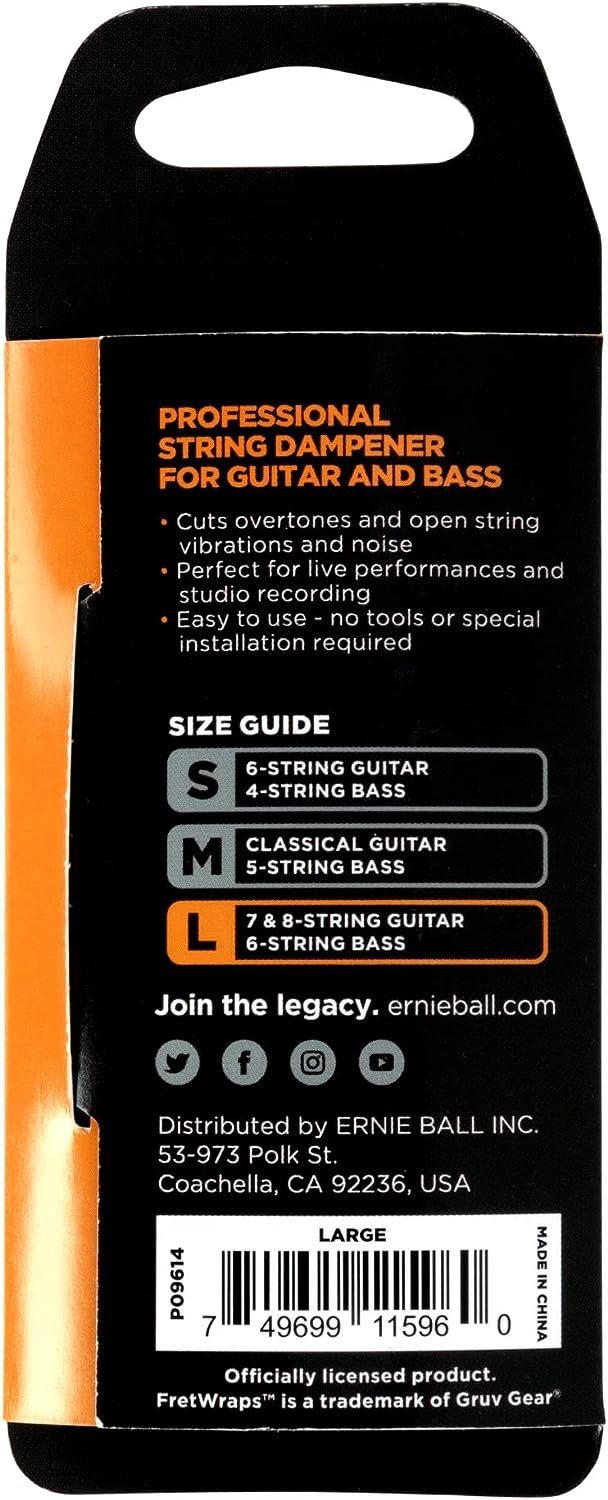 Ernie Ball Fretwrap by Gruv Gear, Large (P09614)
