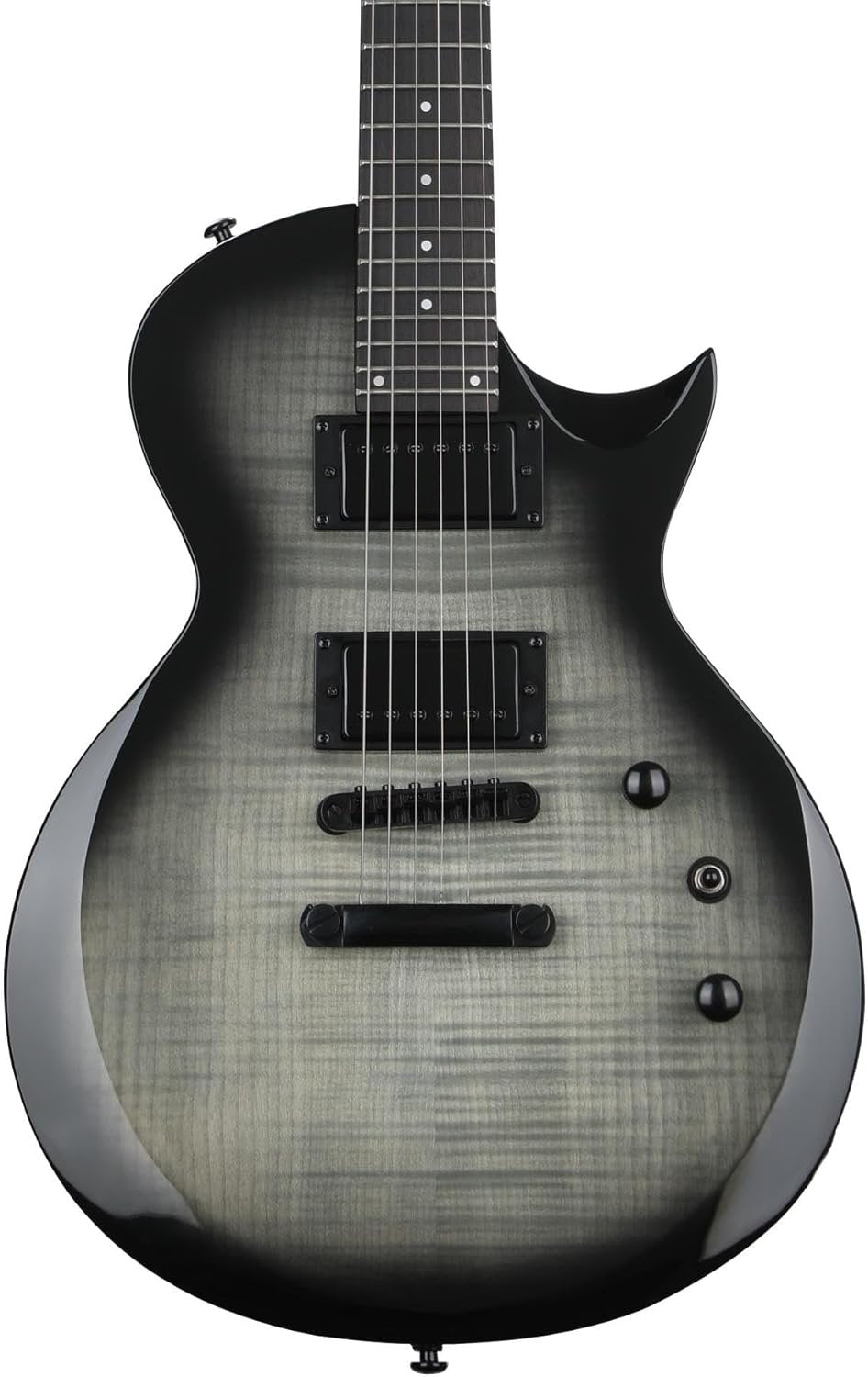 ESP LTD EC200DX FM Electric Guitar, Charcoal Burst