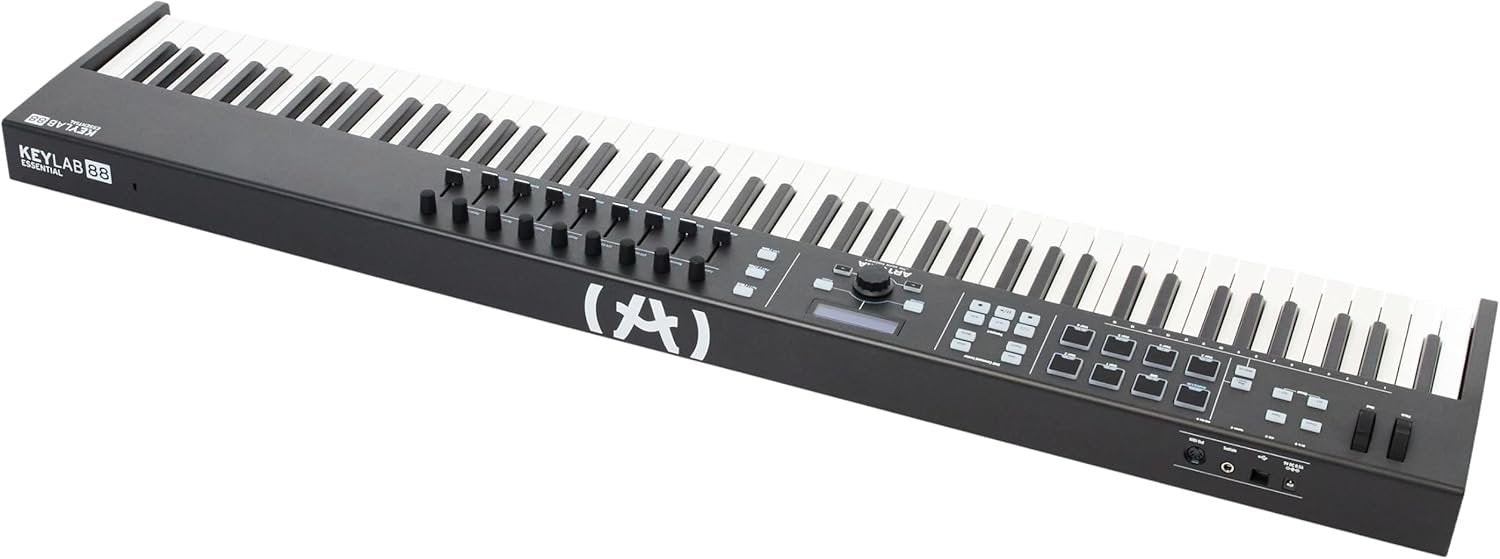 Arturia KeyLab Essential 88-88-Key Semi Weighted USB MIDI Keyboard Controller (Black)