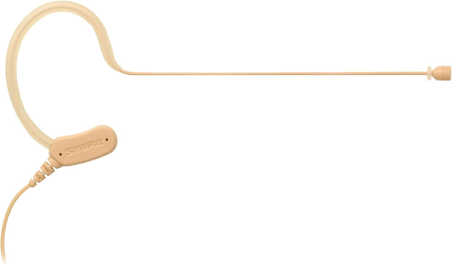 Shure Microflex MX153 Earset Headworn Microphone - Tan, Omnidirectional Mic, TQG / TA4F Connector Wireless Bodypack Transmitters (MX153T/O-TQG)