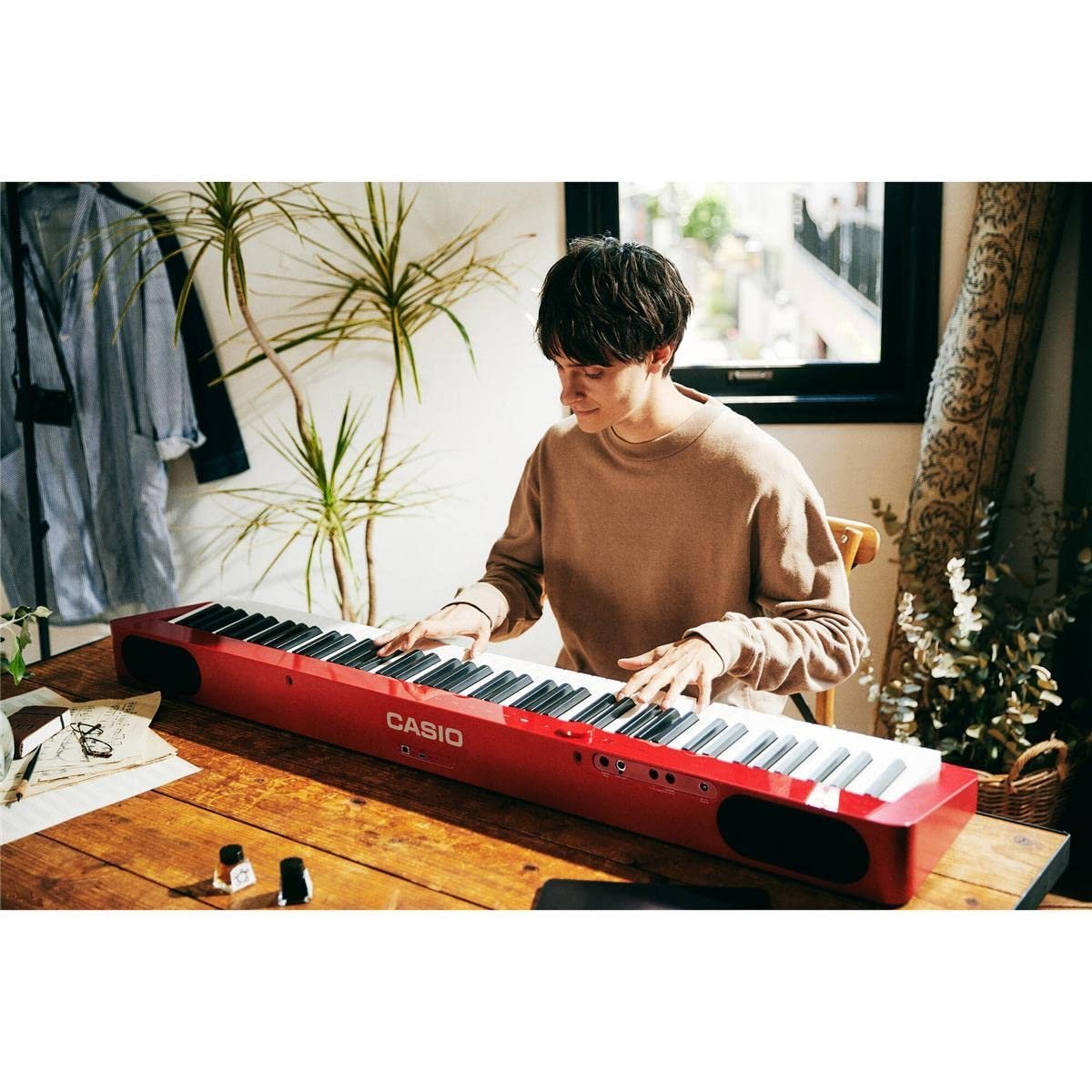 Casio Privia PX-S1100RD 88-Key Digital Piano (Red)