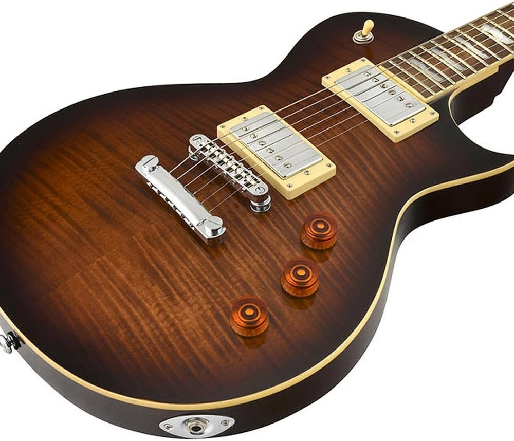 ESP LTD EC-256FM Electric Guitar, Dark Brown Sunburst