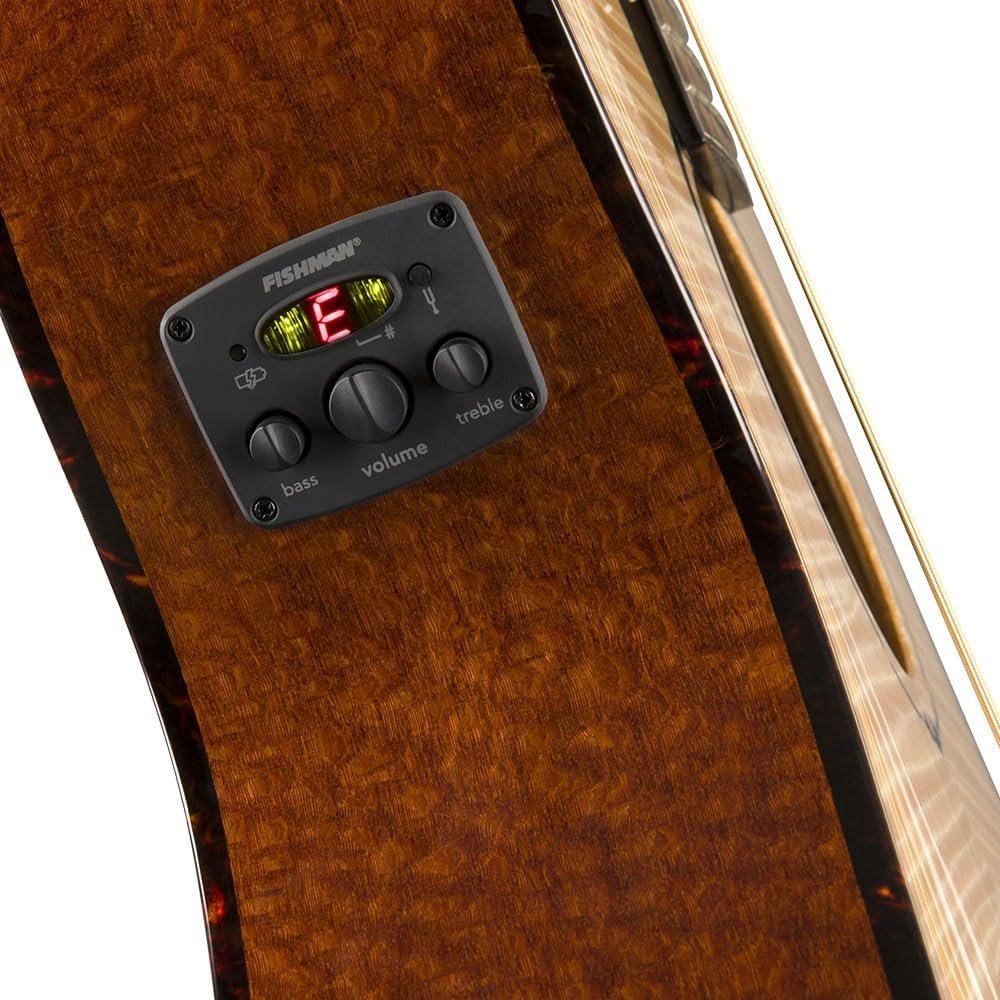 Fender FA-345CE Auditorium Cutaway Acoustic Guitar, Natural