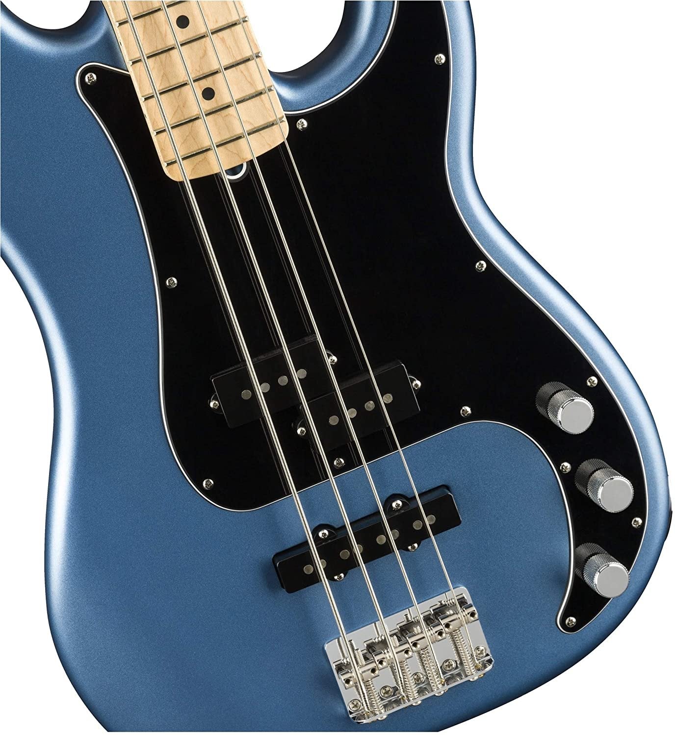 Fender American Performer Precision Bass (Satin Lake Placid Blue, Maple Fingerboard)
