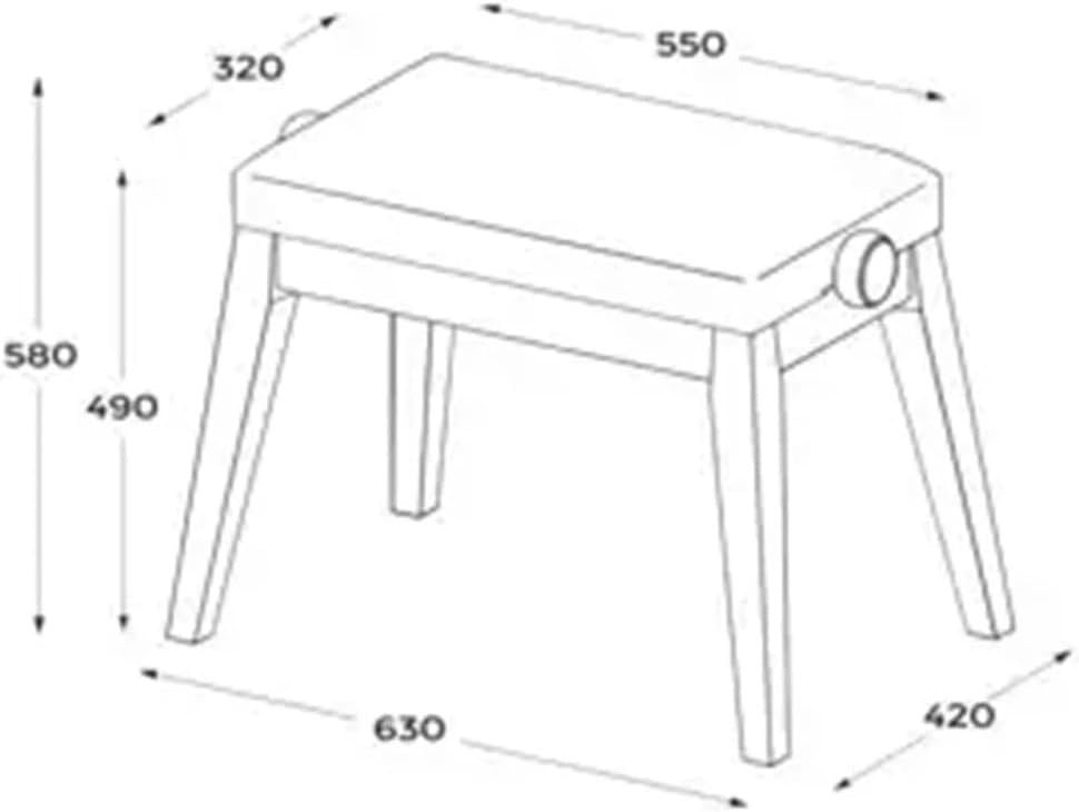 Casio Hidrau Kōbe BG-50 Piano Bench - Harmonious Mustard