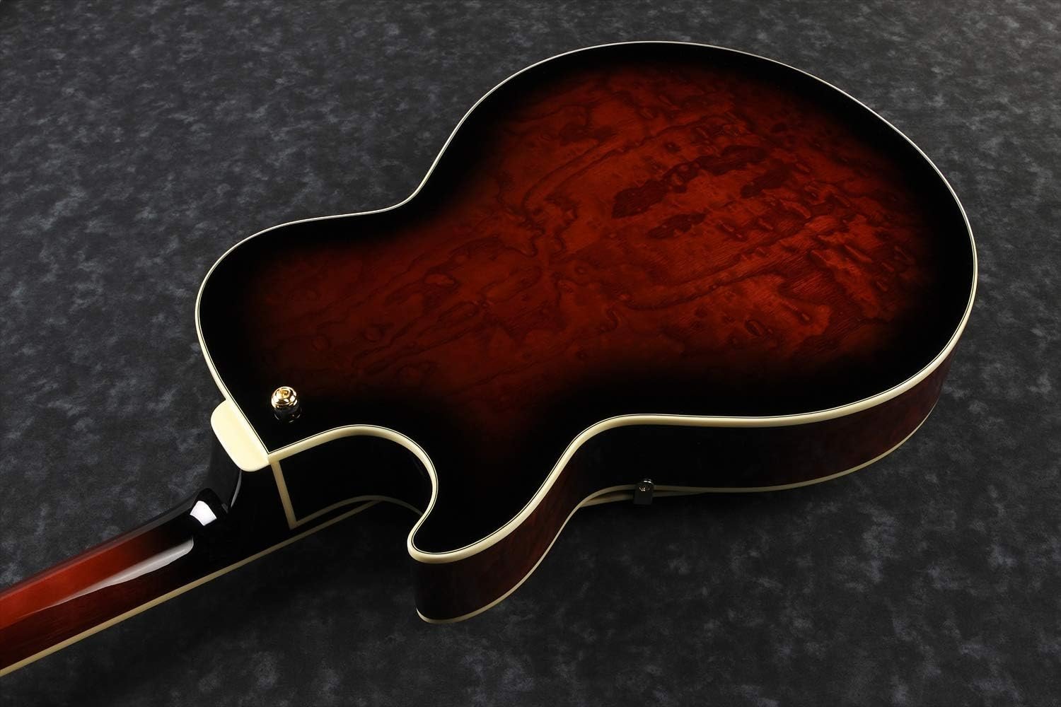 Ibanez AG95QA AG Artcore Expressionist 6 String Electric Guitar (Right Hand, Dark Brown Sunburst).