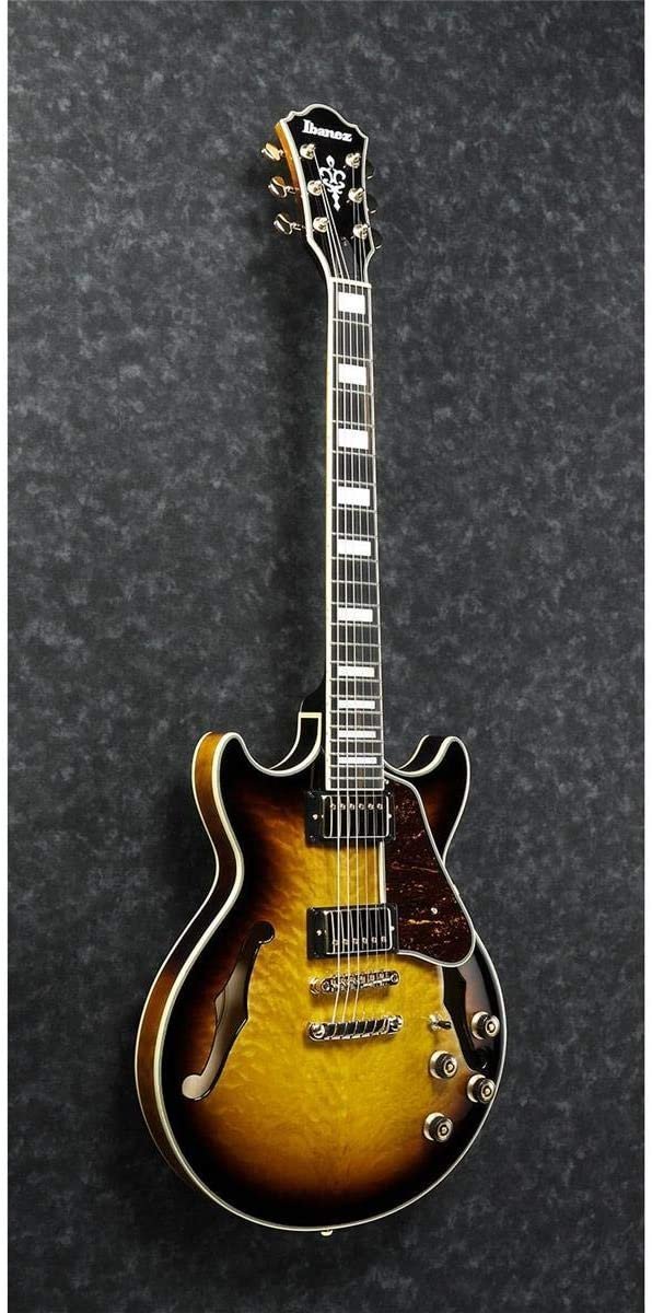 Ibanez AM93QM Artcore Expressionist Semi-Hollow Body Antique Yellow Sunburst