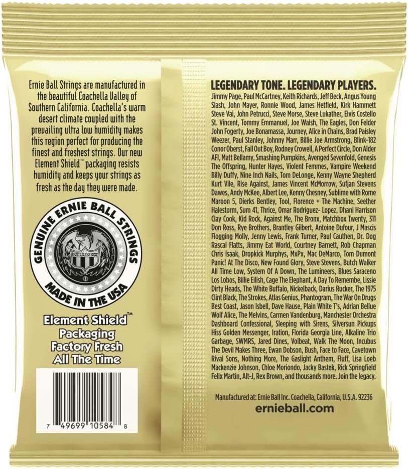 Ernie Ball Earthwood Custom Medium 80/20 Bronze Acoustic Guitar Strings, 12.5-56 Gauge (P02005)