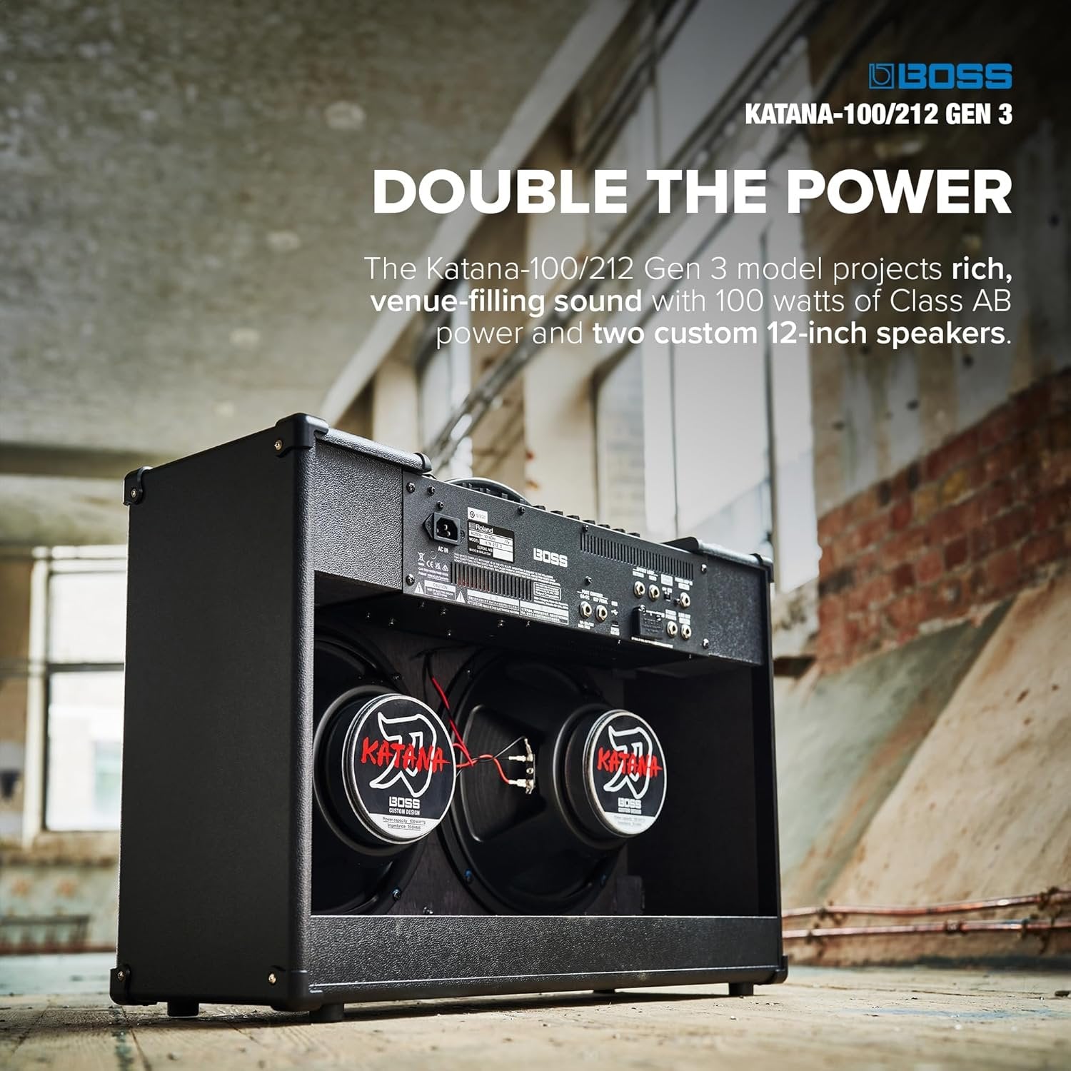 Boss Katana-100/212 Gen 3 100-watt 2 x 12-inch Combo Amplifier