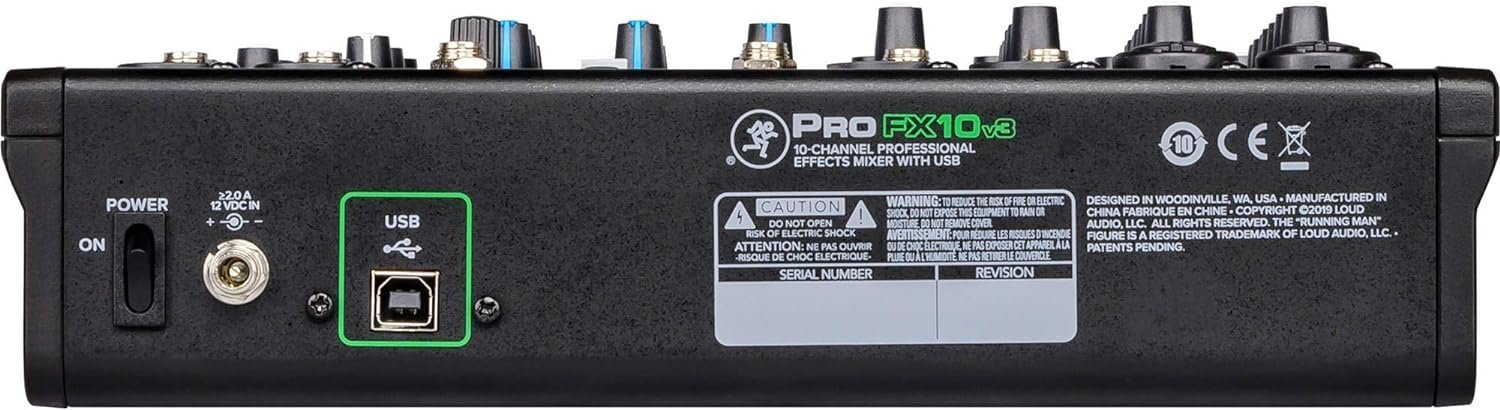 Mackie ProFX10v3 10-channel Mixer with USB and Effects