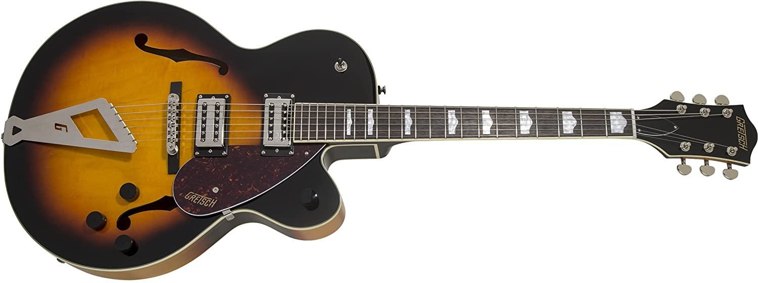 Gretsch Streamliner Hollow Body Aged Brooklyn Burst w/V-Stoptail & Broad'Tron Pickups