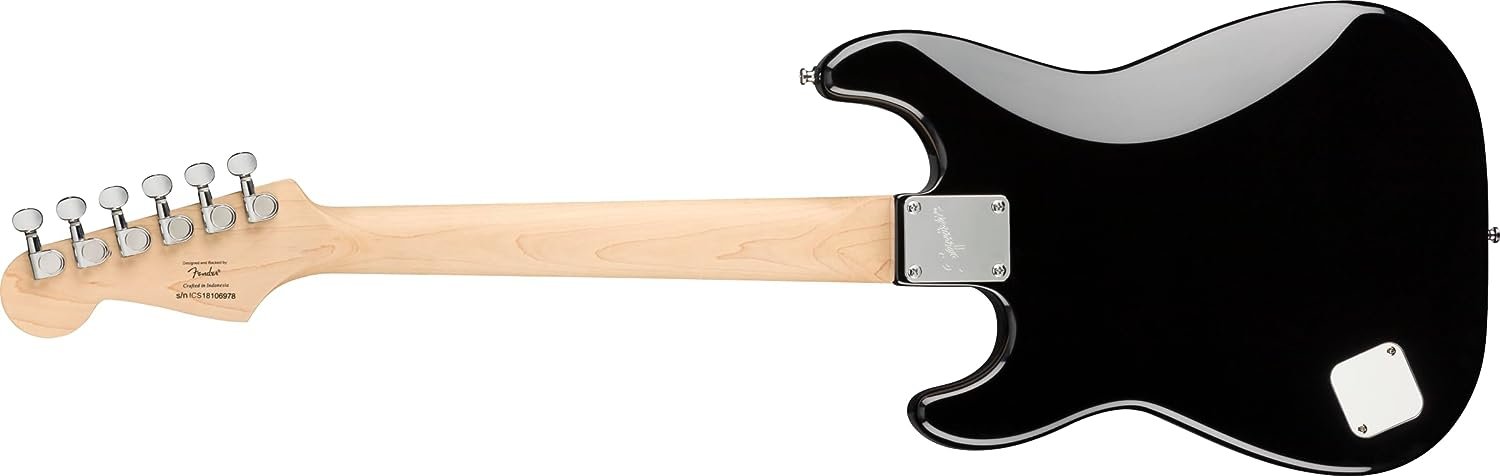 Squier Mini Stratocaster Electric Guitar, Black, Laurel Fingerboard
