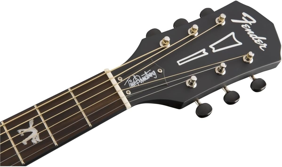 Fender Tim Armstrong Hellcat Concert Acoustic Guitar, Checkerboard, Walnut Fingerboard