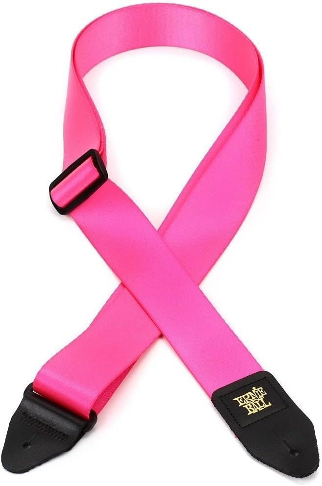 Ernie Ball Premium Guitar Strap, Neon Pink (P05321)