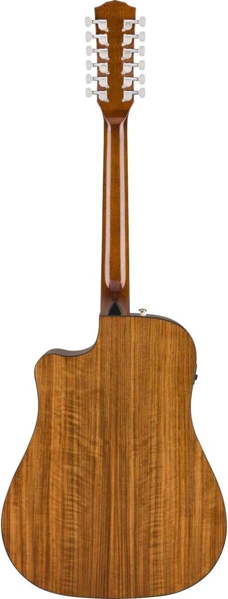 Fender CD-140SCE 12-String Dreadnought Cutaway Acoustic Electric Guitar with 2-Year Warranty, Fishman Pickup and Preamp System, Natural, with Case