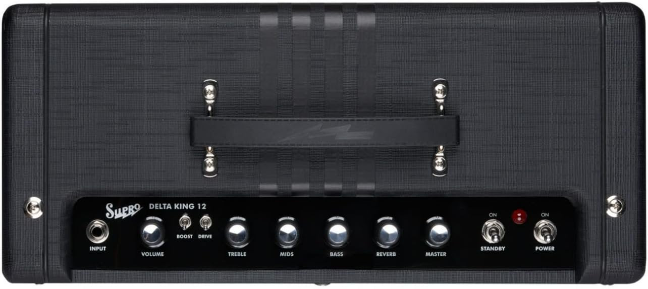 Supro Delta King 12 1 x 12-inch 15-watt Tube Combo Amp - Black and Black