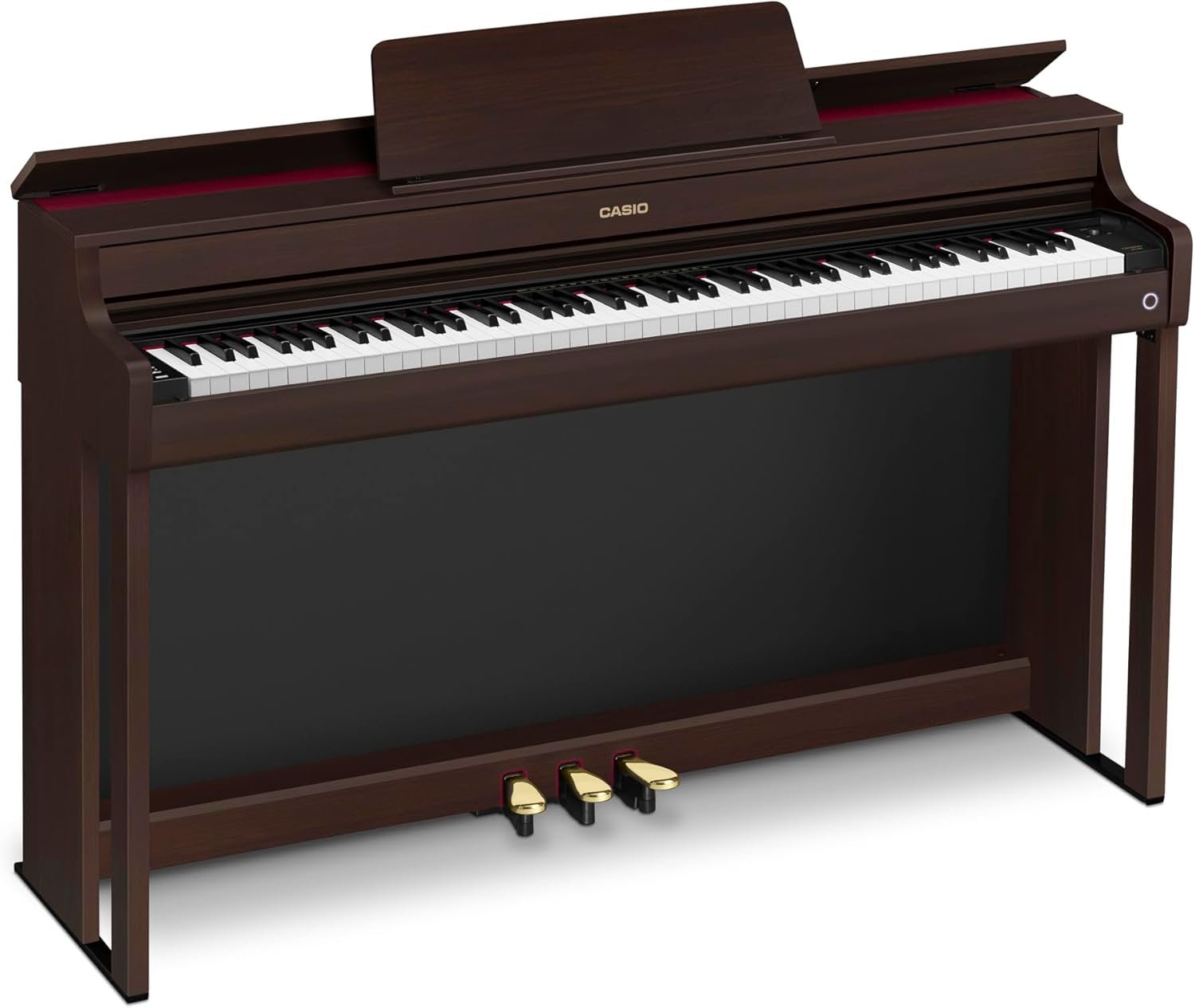 Casio CELVIANO AP-300 Console Digital Piano, with 88 Weighted Keys, 19 Tones, 40W Speaker System, Bluetooth Audio/MIDI, USB, Rosewood Finish (AP-300BN)
