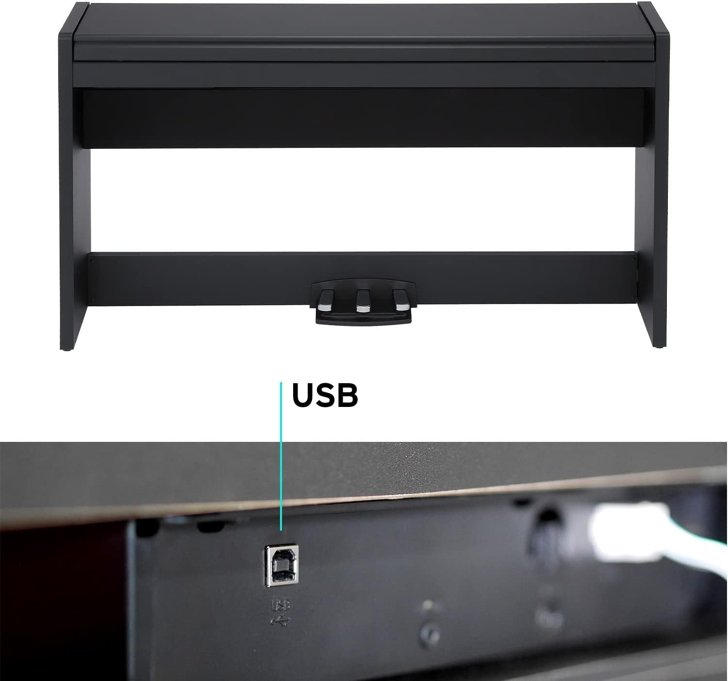 Korg LP380 Digital Piano With Built in Speakers, Stand and 3 Pedal System