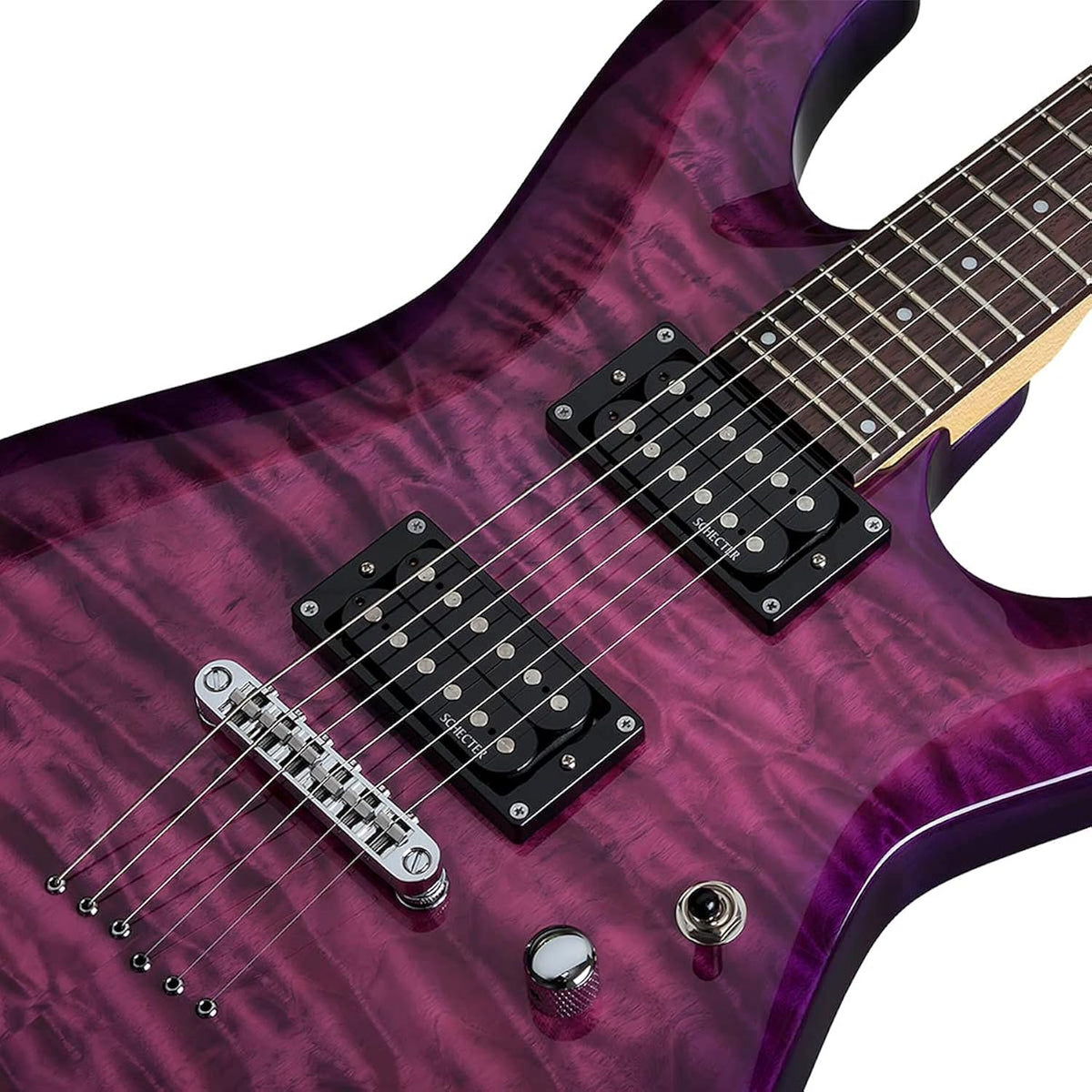 Schecter C-6 Plus Solid-Body Electric Guitar, EM