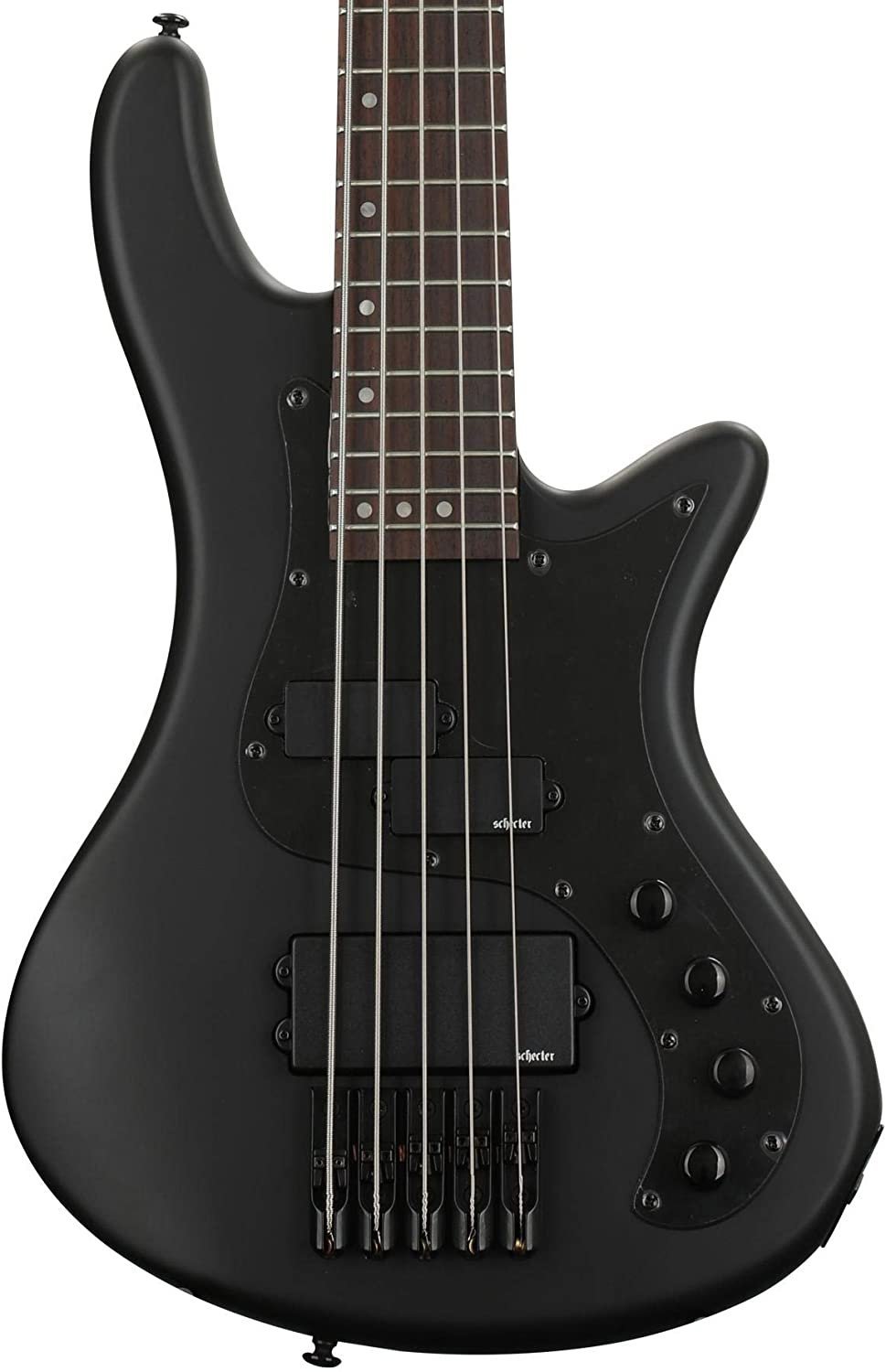 Schecter Stiletto Stealth - Satin Black, 5-String