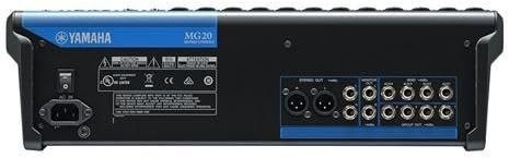 Yamaha MG20 20-Input 6-Bus Mixer,Black