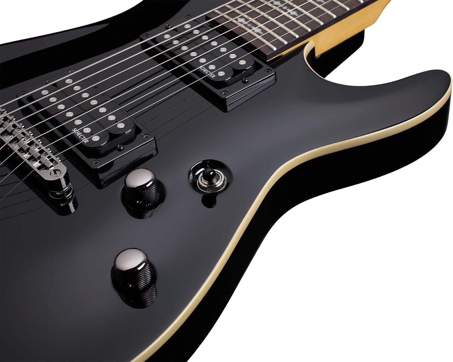 Schecter OMEN-7 7-String Electric Guitar, Black