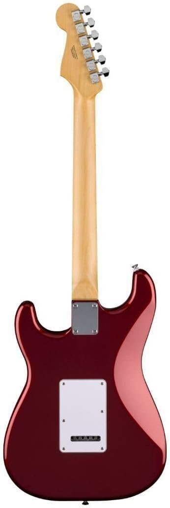 Fender Standard Series Stratocaster, Electric Guitar, with 2-Year Warranty, Modern "C" Shaped Neck, Laurel Fingerboard, White Pickguard, Candy Cola