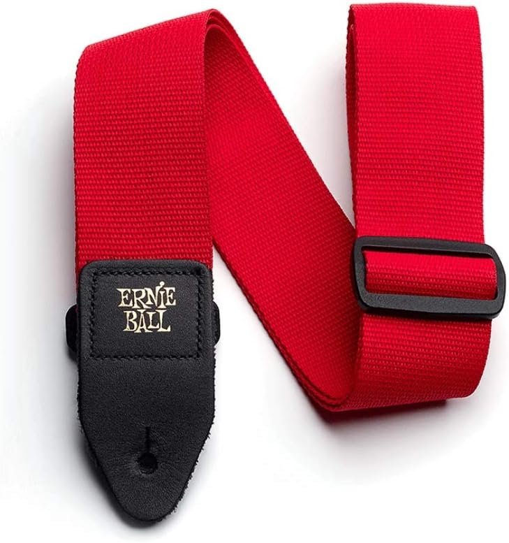 Ernie Ball Polypro Guitar Strap, Red (P04040)