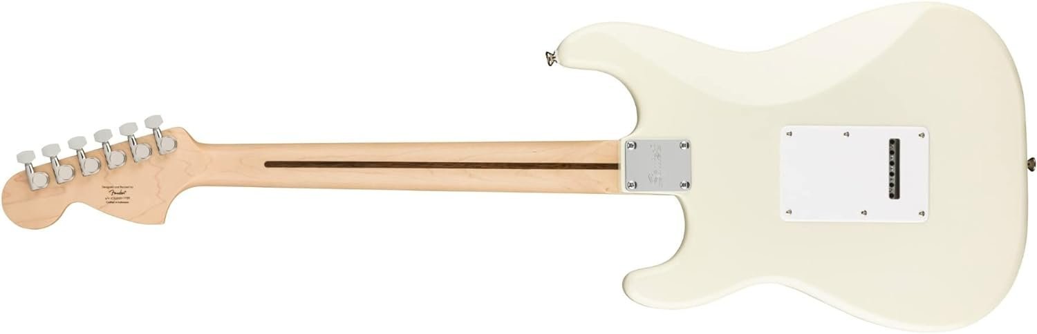 Squier Affinity Series Stratocaster Electric Guitar - Olympic White with Maple Fingerboard