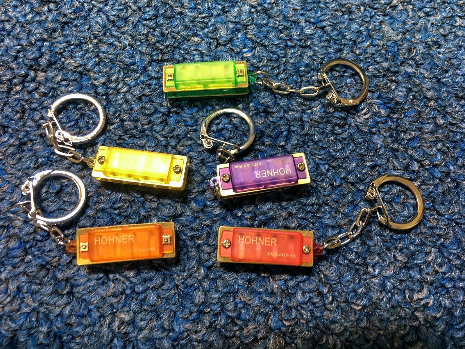 Hohner Translcent Mini Harmonica Keychain