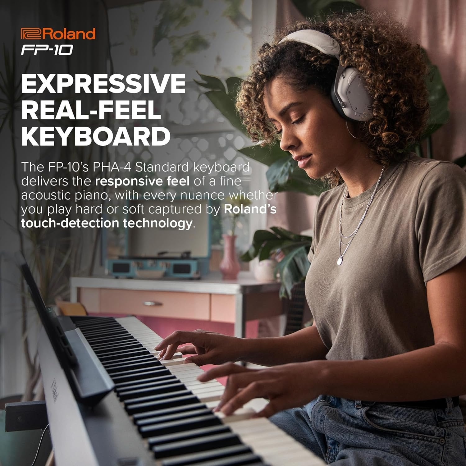 Roland FP-10 88-key Entry Level Digital Keyboard with Bluetooth