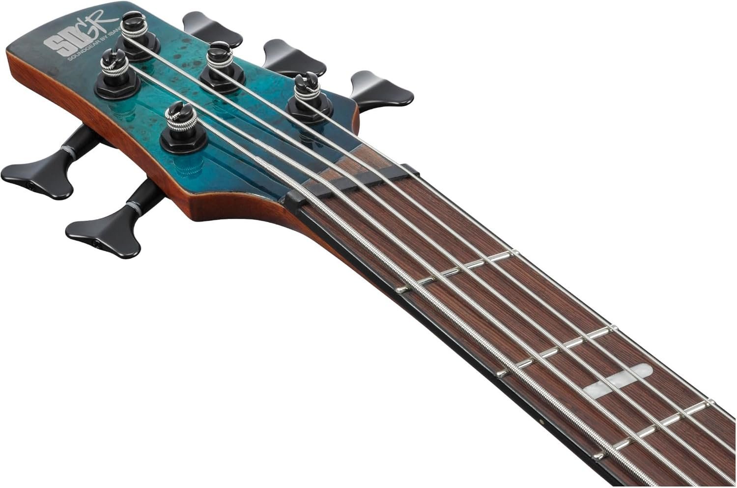 Ibanez Bass Workshop SRMS805 Multi-scale 5-string Bass Guitar - Tropical Seafloor