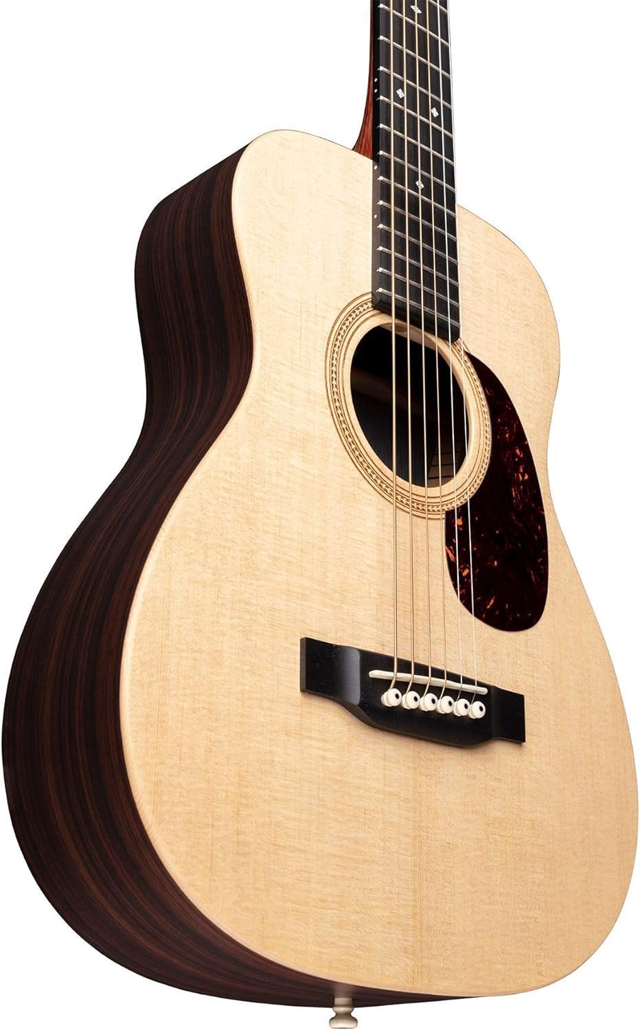 Martin LX1RE Acoustic-Electric Guitar with Gig Bag, Sitka Spruce and Rosewood Pattern HPL Construction, Modified 0-14 Fret, Modified Low Oval Neck Shape