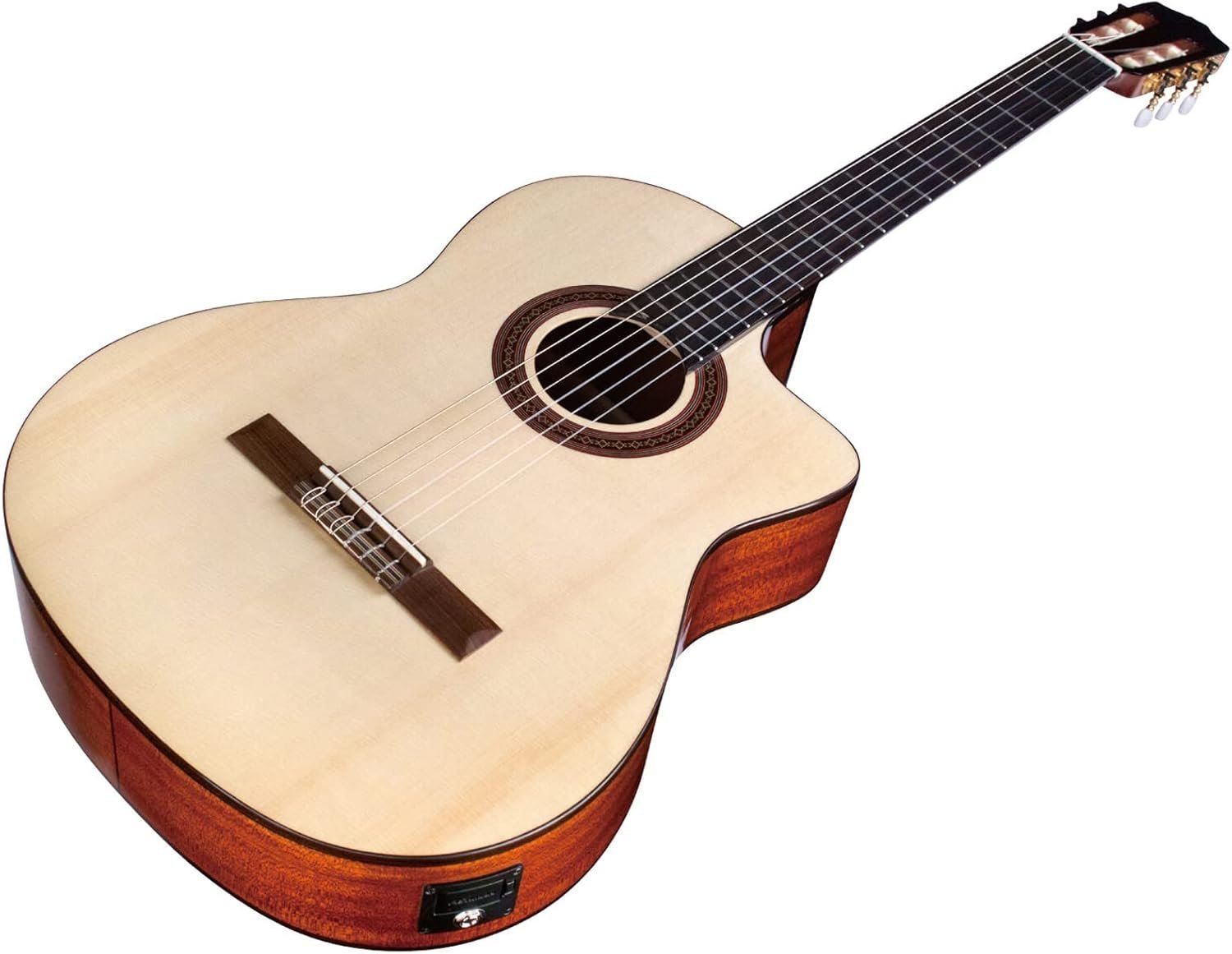 Cordoba C5-CE SP Classical Cutaway Acoustic-Electric Nylon String Guitar, Iberia Series