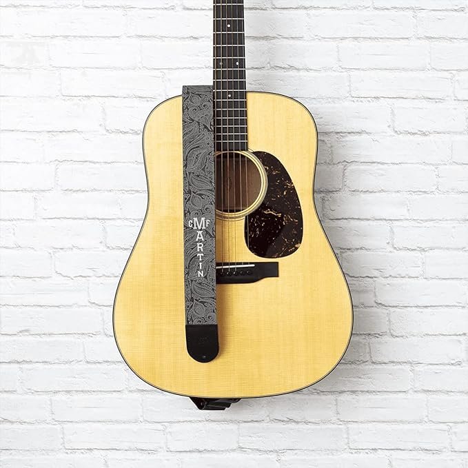 Martin 18A0109 DENIM STRAP SCROLL & LEAF PATTERN Guitar Strap.