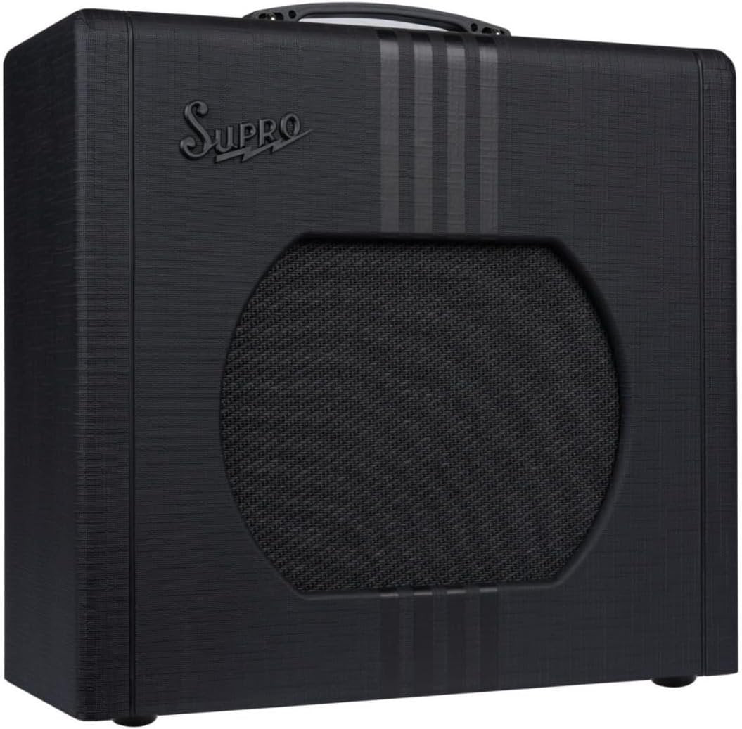 Supro Delta King 12 1 x 12-inch 15-watt Tube Combo Amp - Black and Black