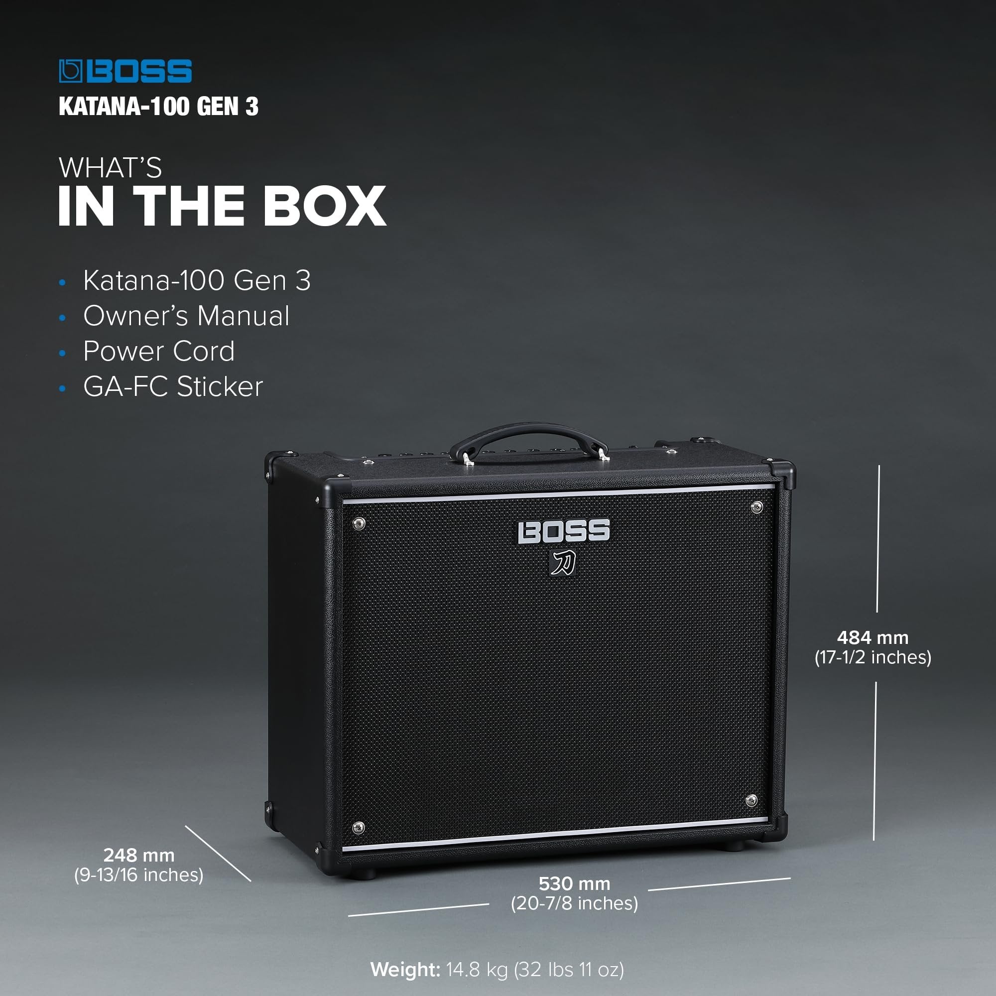 Boss Katana-100 Gen 3 100-watt 1 x 12-inch Combo Amplifier