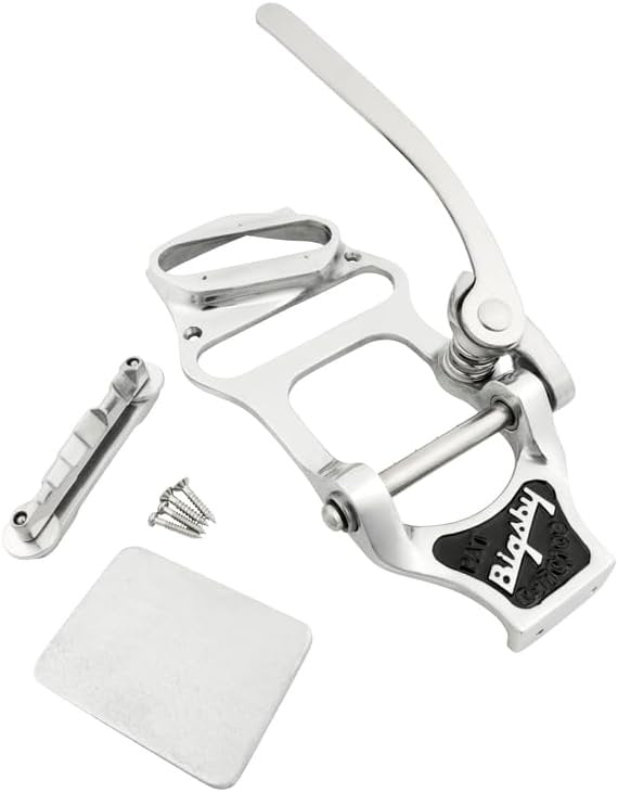 Bigsby Tailpiece B16 with Bridge and Neck Shim, Polished Aluminum