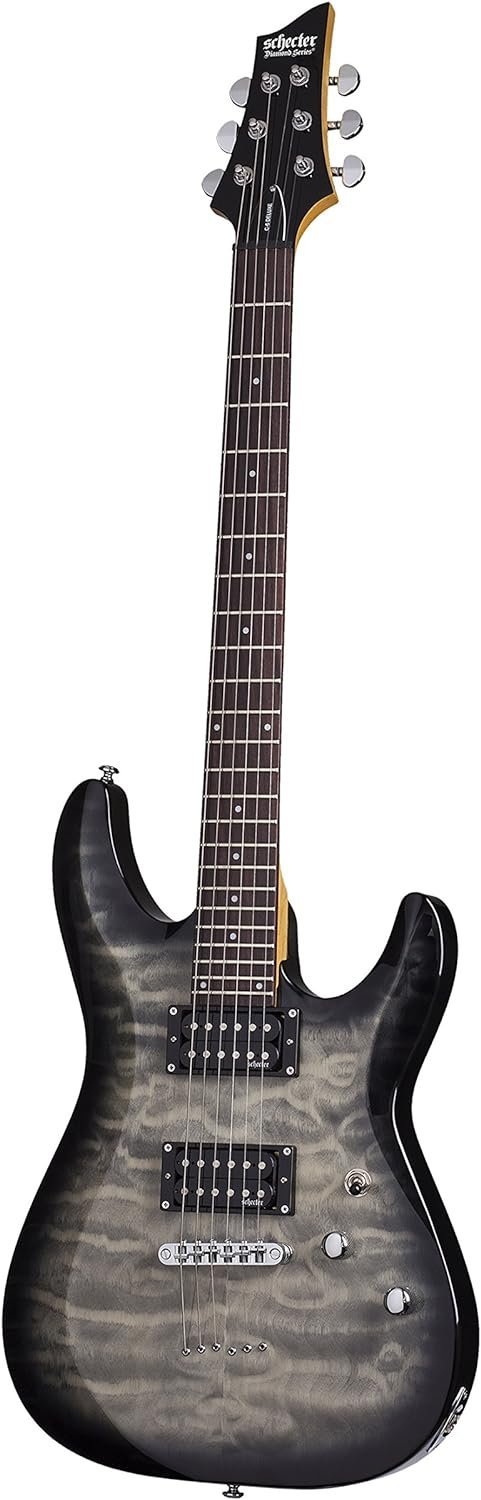 Schecter C-6 Plus Solid-Body Electric Guitar, CB
