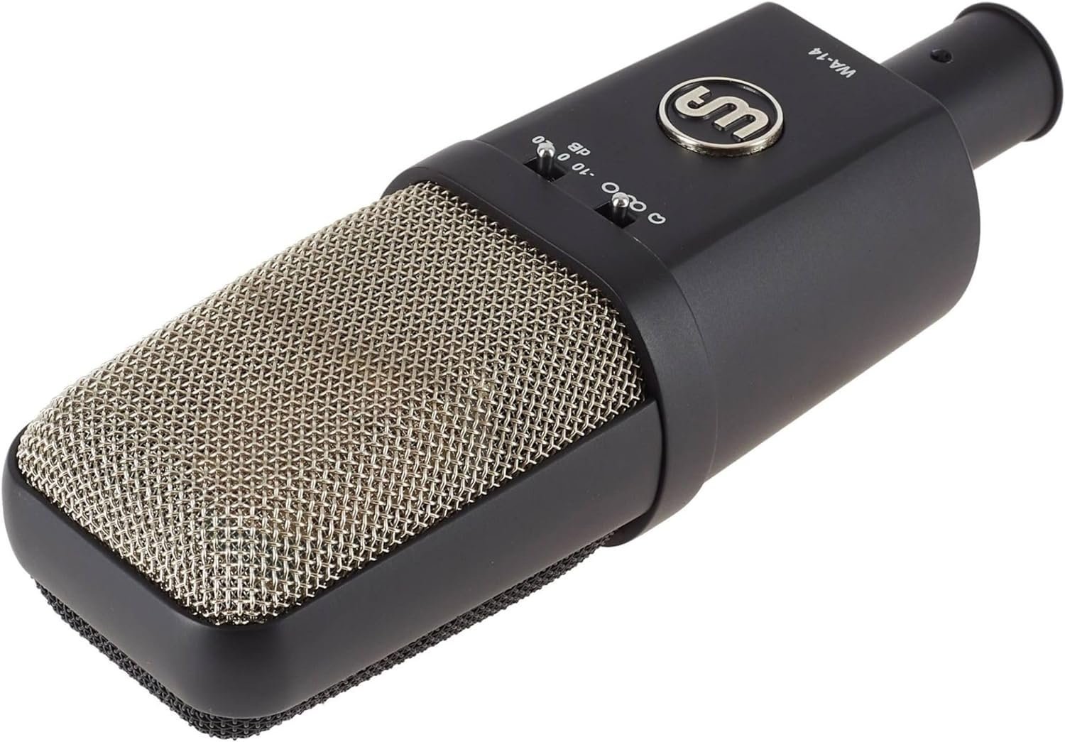 Warm Audio WA-14 Large Diaphragm Condenser Microphone, Black with silver grille