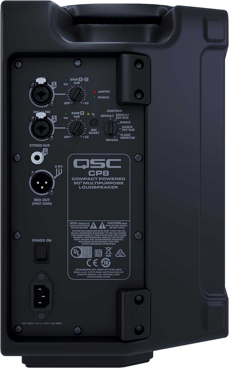 QSC CP8 8" Compact Powered Loudspeaker
