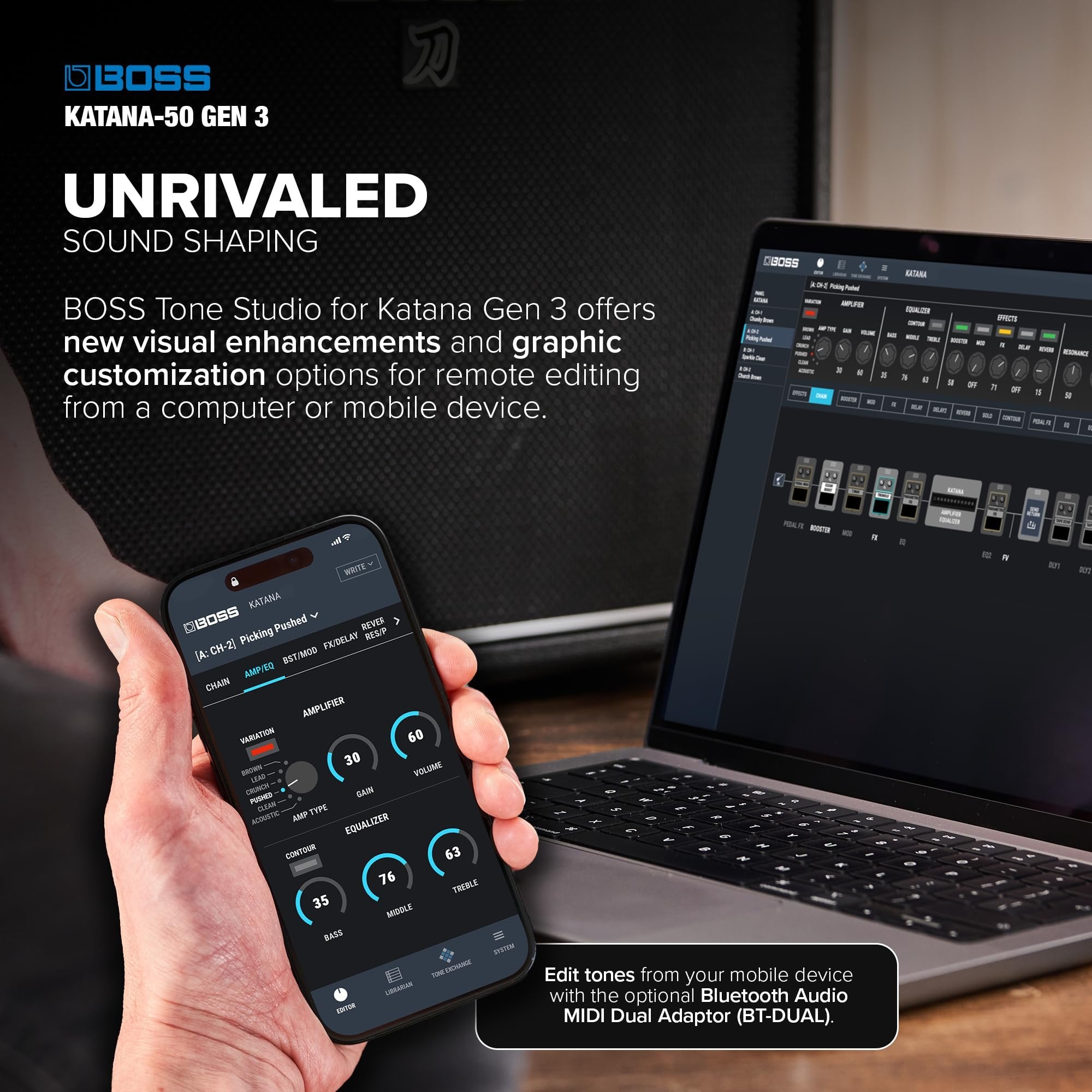 Boss Katana-50 Gen 3 50-watt 1 x 12-inch Combo Amplifier