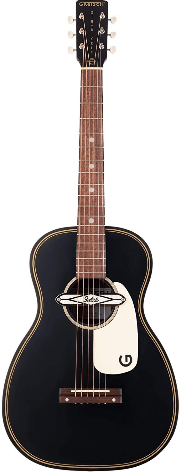 Gretsch G9520E Gin Rickey Acoustic/Electric Smokestack Black w/Soundhole Pickup