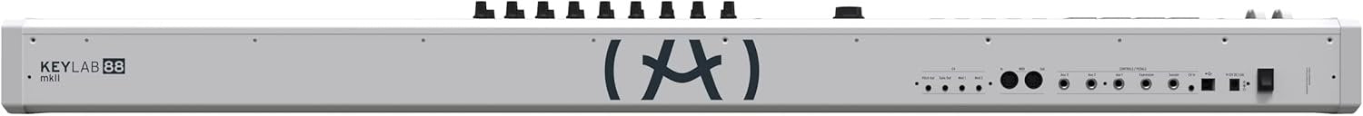 Arturia KeyLab 88 MkII 88 Key Weighted USB MIDI Keyboard Controller — Aftertouch, Velocity Sensitive, Hammer-Action, Piano Feel, With 16 Drum Pads, 9 Faders, 9 Knobs and Analog Lab V Software Included