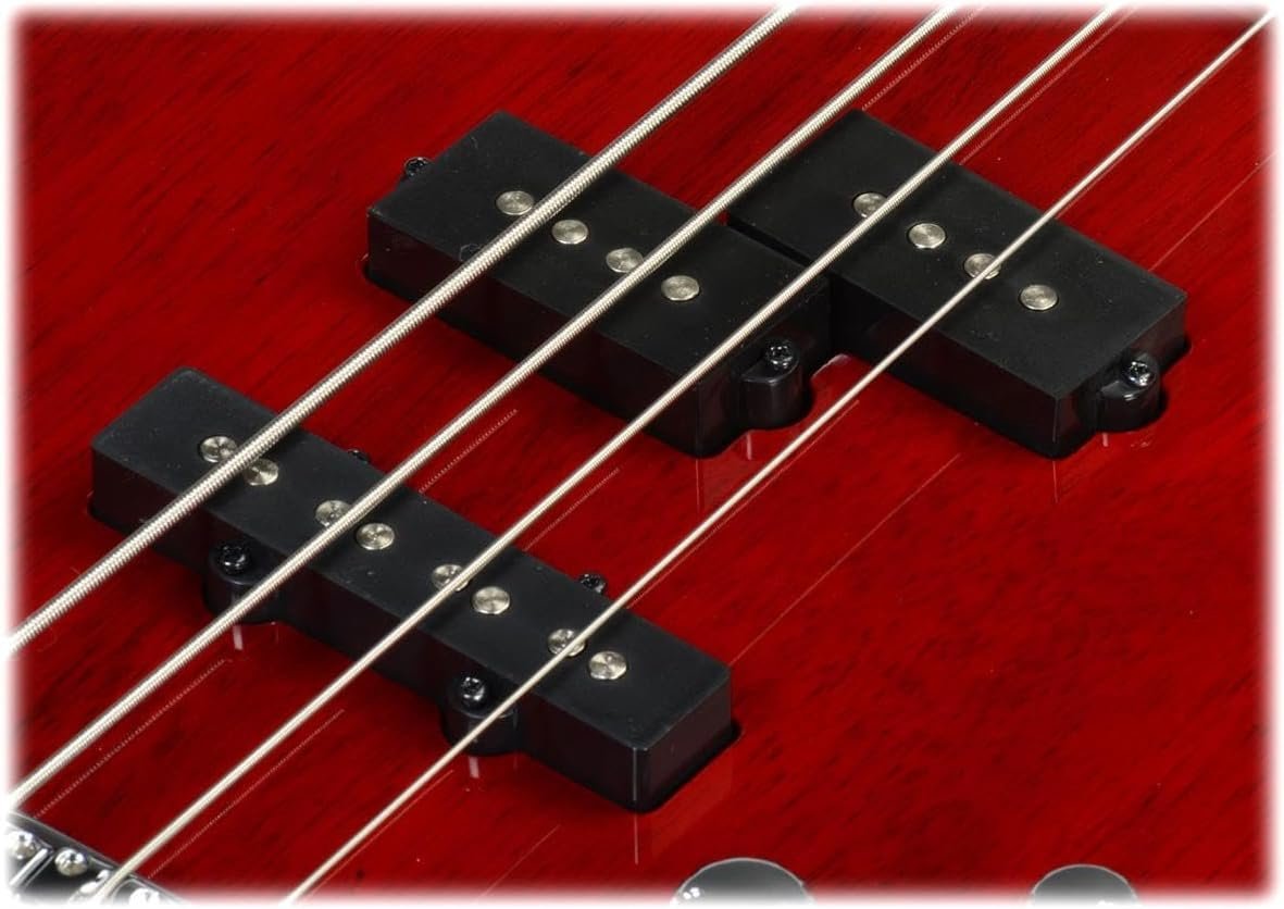 Ibanez GSR 4 String Bass Guitar, Right Handed, Transparent Red (GSR200TR)