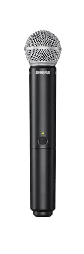 Shure BLX24/SM58 Wireless Microphone System - 14-Hour Battery Life, 300 ft Range, UHF | Includes SM58 Handheld Vocal Mic, Single Channel Receiver | H10 Band (BLX24/SM58-H10)