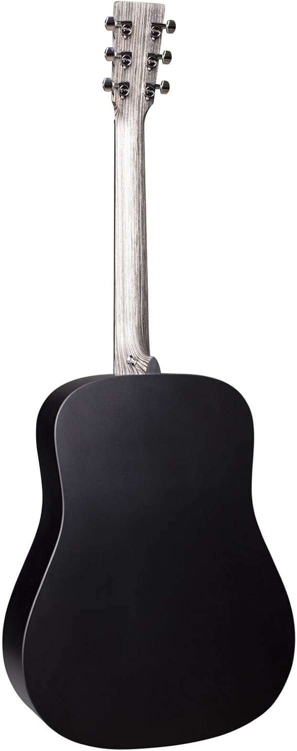 Martin Guitars DX Johnny Cash Signature Edition Acoustic-Electric Guitar with Gig Bag, HPL Construction, Modified D-14 Fret, Performing Artist Neck Jett Black