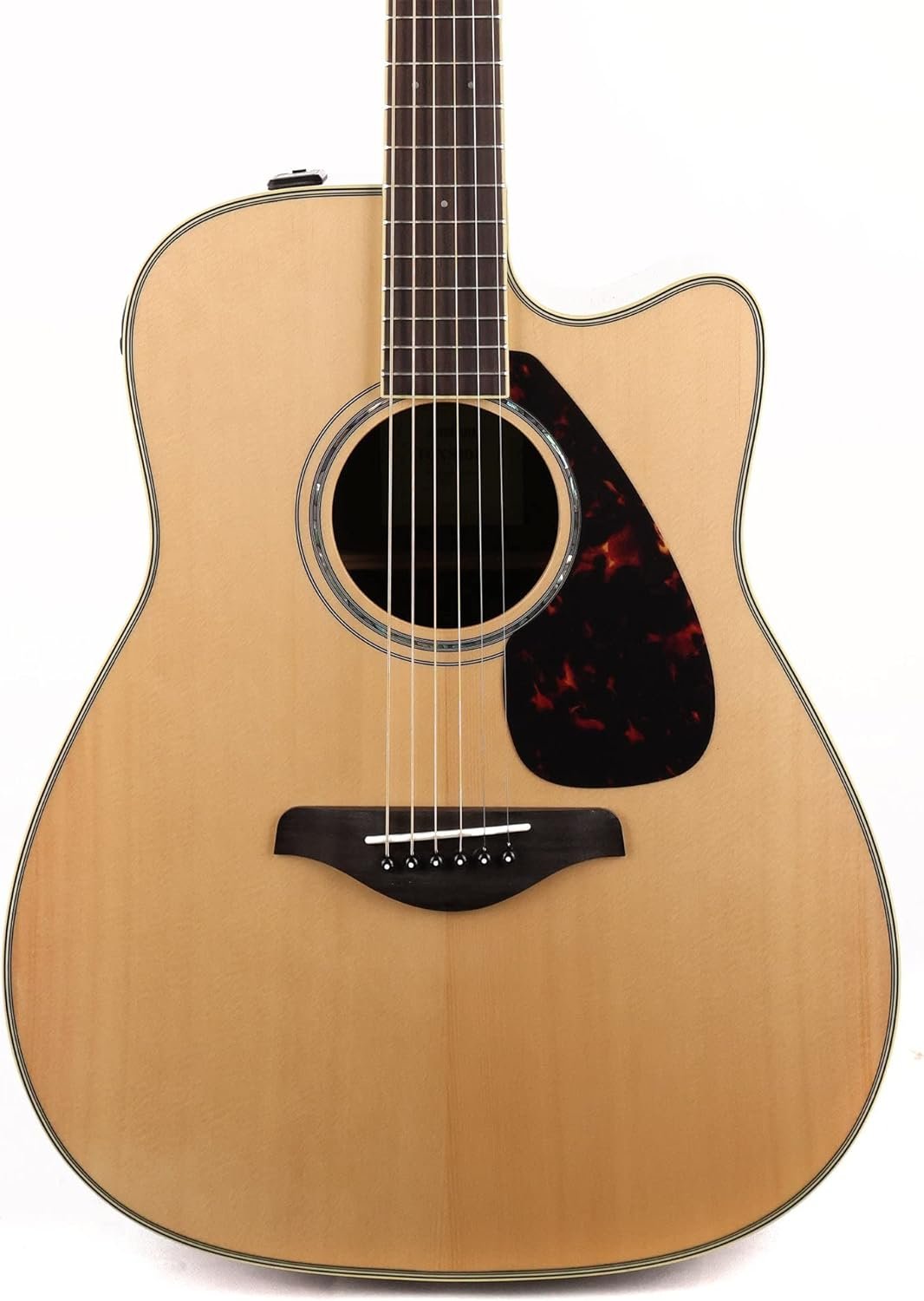 Yamaha FGX830C Solid Top Cutaway Acoustic-Electric Guitar, Natural