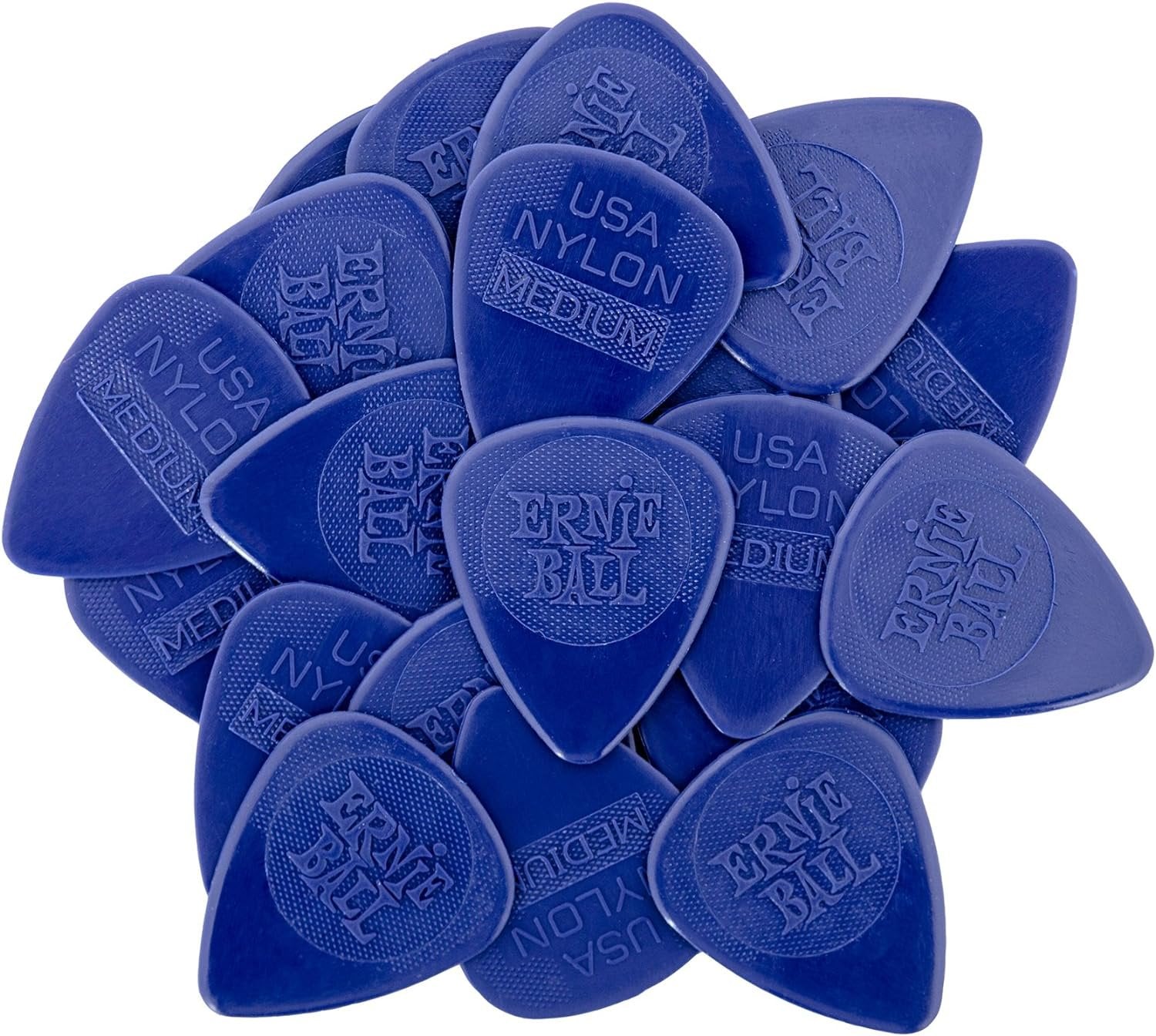 Ernie Ball Nylon Guitar Picks, Medium, 50-pack (P09131)