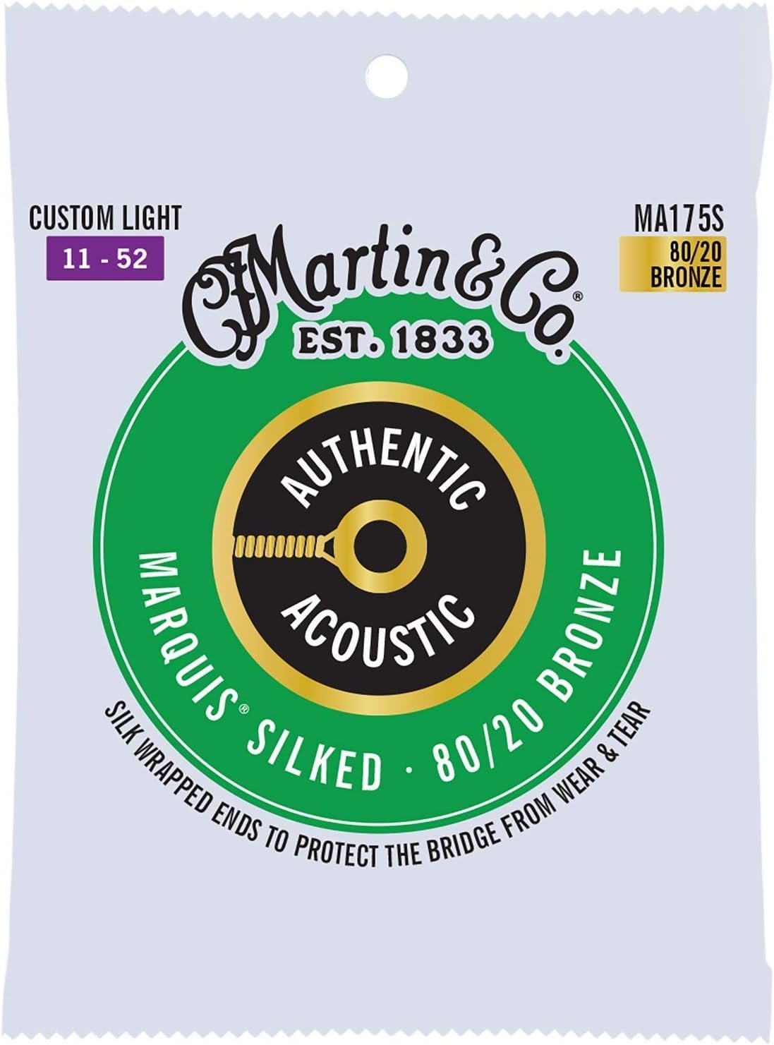 Martin Authentic Acoustic Guitar Strings - Marquis Silked.